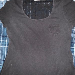 T shirt with Lacey back